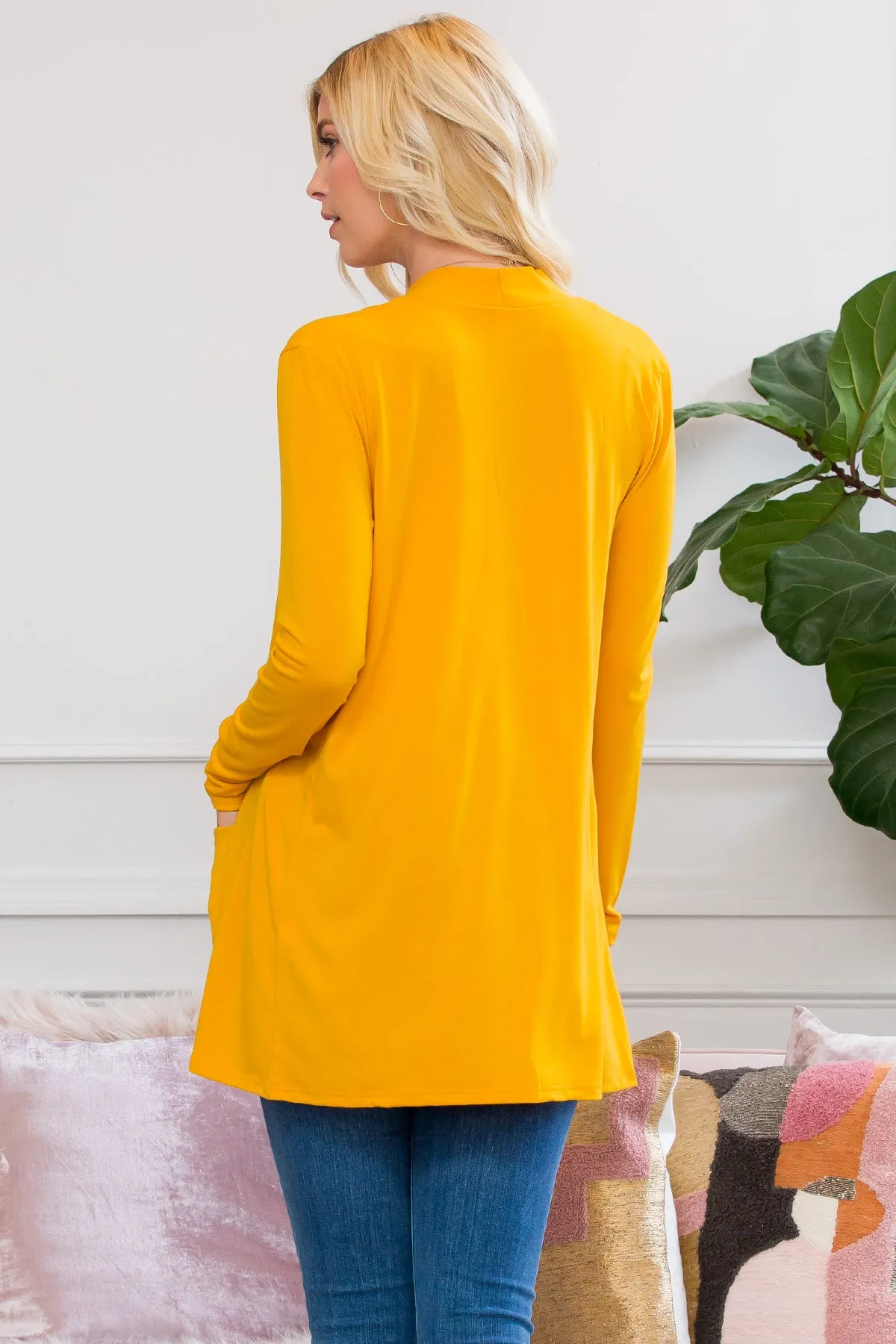 Slouchy Pocket Open Cardigan