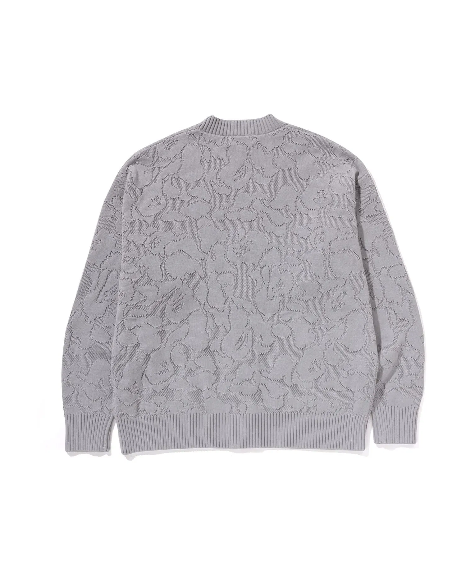 Solid Camo Jacquard One Point Cardigan