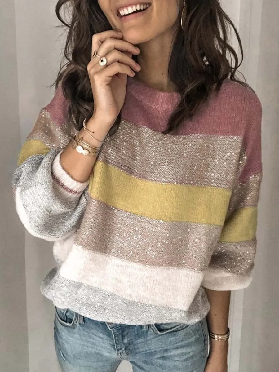 Stunncal Multicolor Knit Sweater