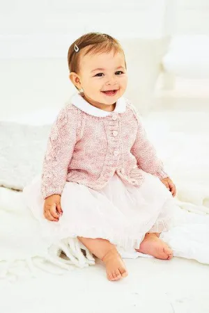 Stylecraft - Sweet Dreams DK - 9897 Baby Cardigan Knitting Pattern (0-3)