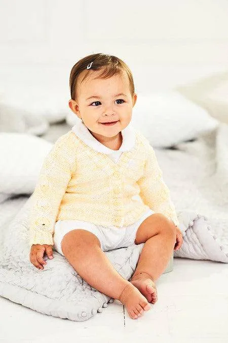 Stylecraft - Sweet Dreams DK - 9897 Baby Cardigan Knitting Pattern (0-3)