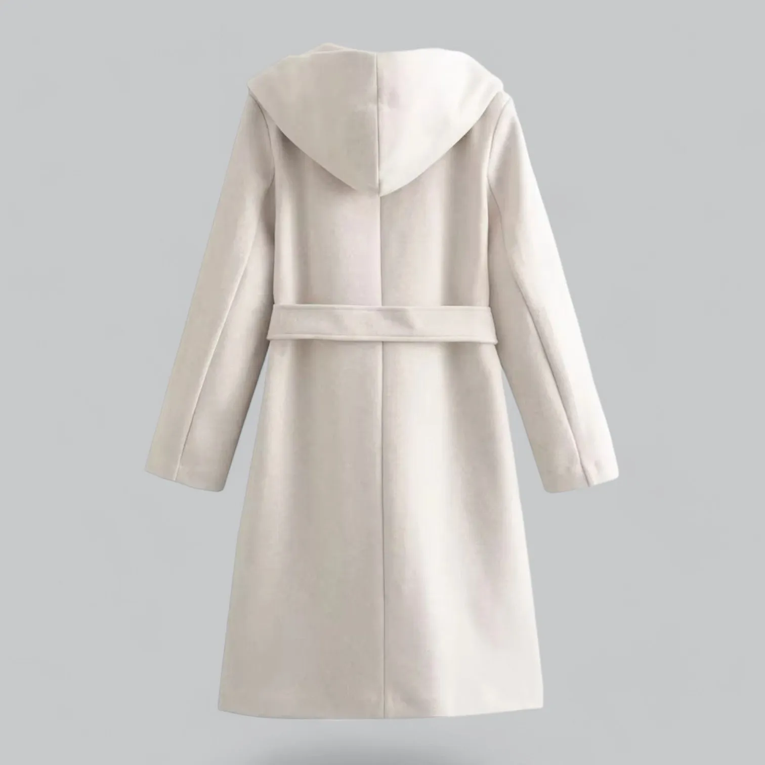 Stylish Women's Hooded Casual Trench Coat with Belt