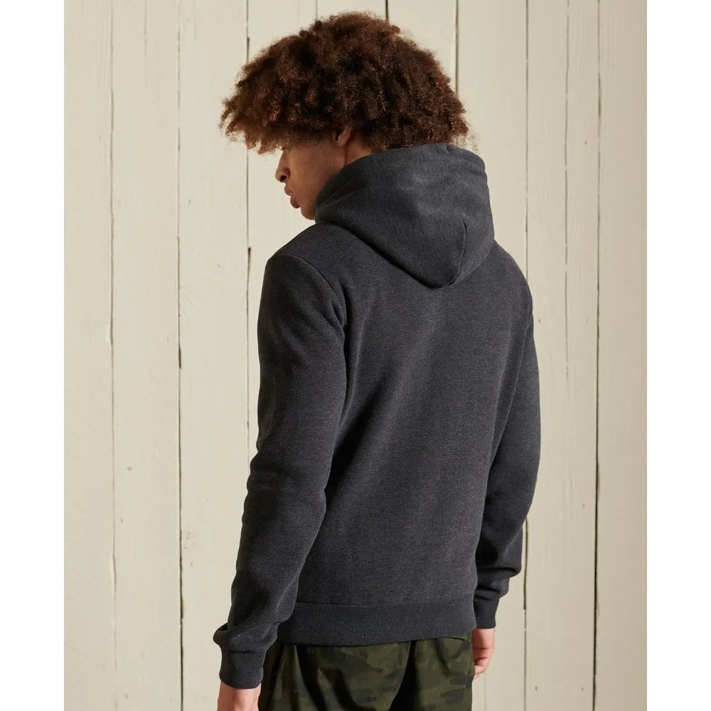 Superdry Track & Field Hood Charcoal Marl