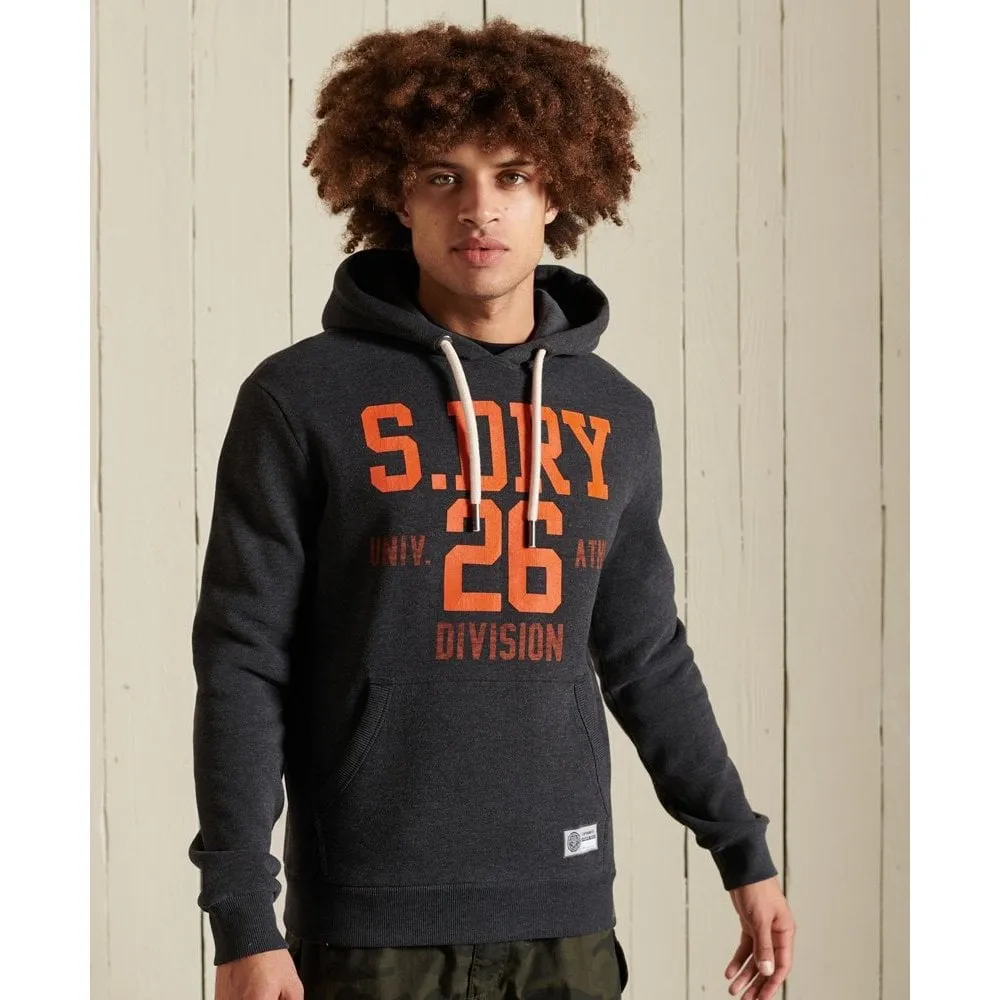 Superdry Track & Field Hood Charcoal Marl