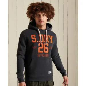 Superdry Track & Field Hood Charcoal Marl