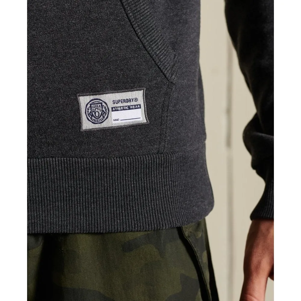 Superdry Track & Field Hood Charcoal Marl
