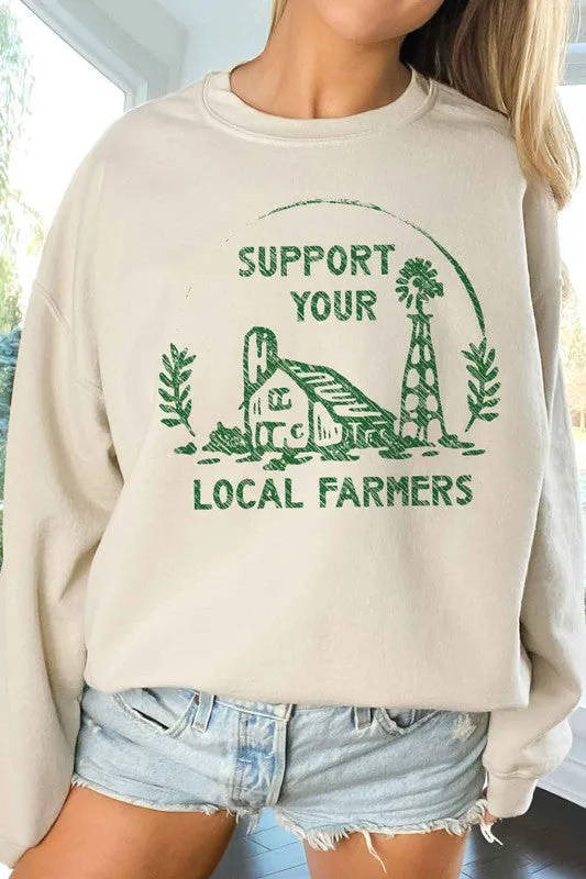 SUPPORT YOUR LOCAL FARMERS OVERSIZED SWEATSHIRT
