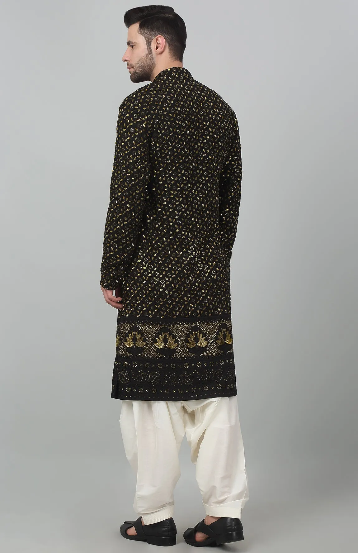 Suryaansh Embroidered Kurta Patiala Set - Rent