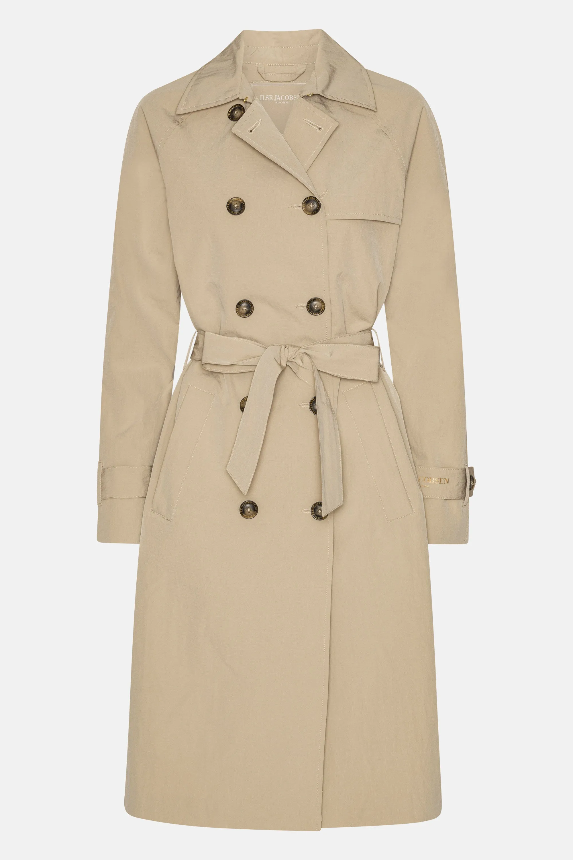 Teknisk Regnrock Trench - White Pepper