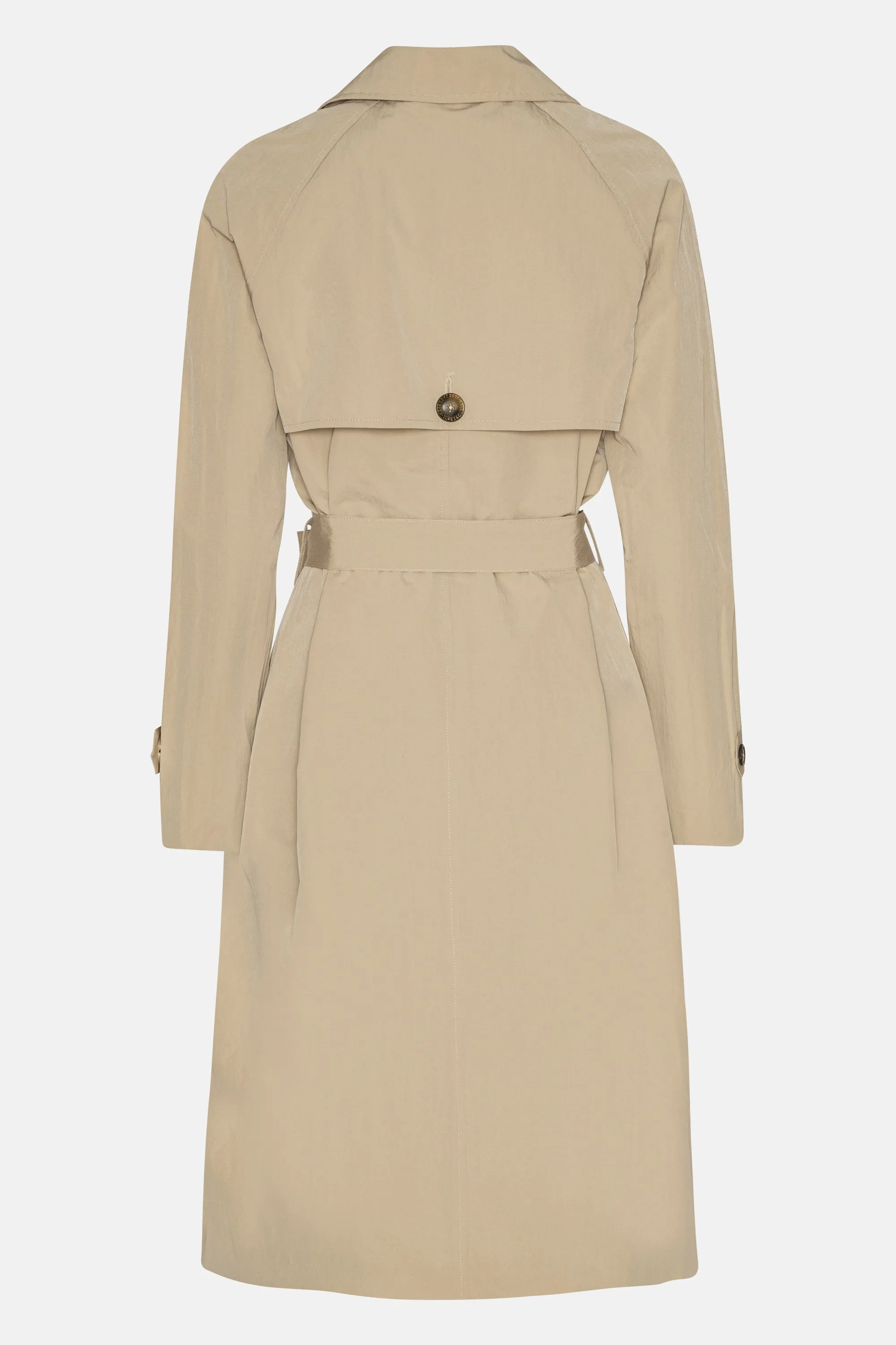 Teknisk Regnrock Trench - White Pepper