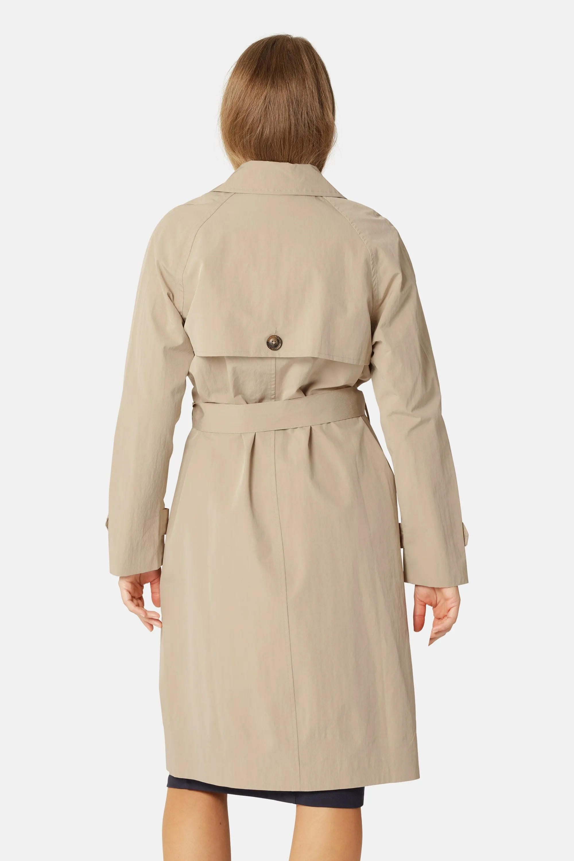 Teknisk Regnrock Trench - White Pepper