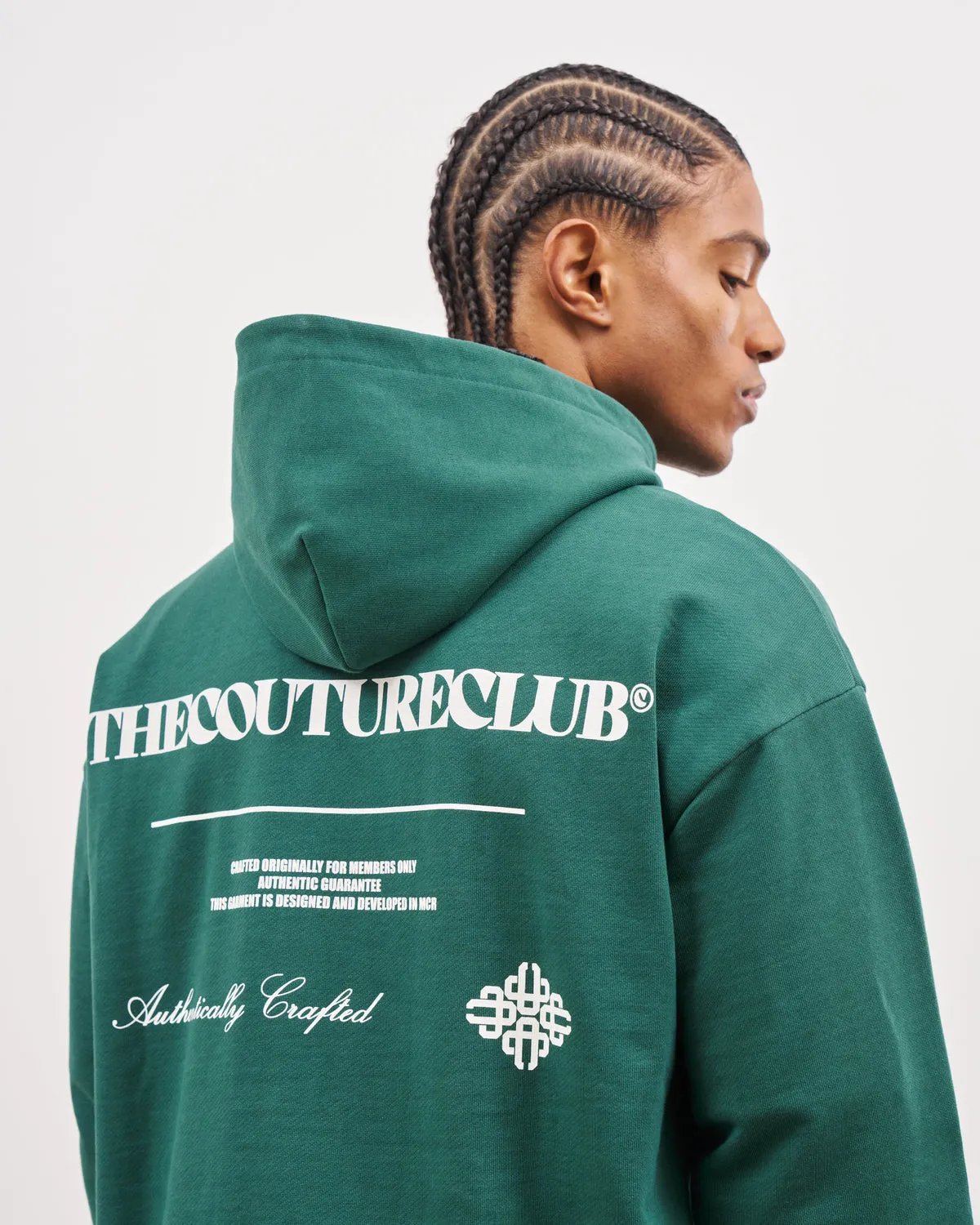 The Couture Club Multi Graphic Hoodie Green