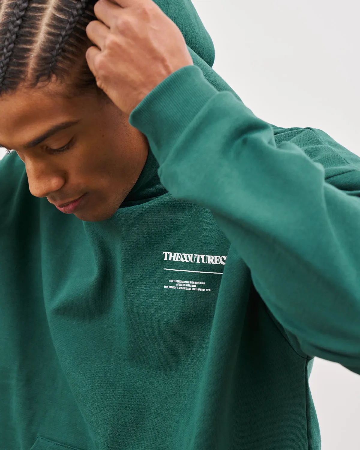The Couture Club Multi Graphic Hoodie Green
