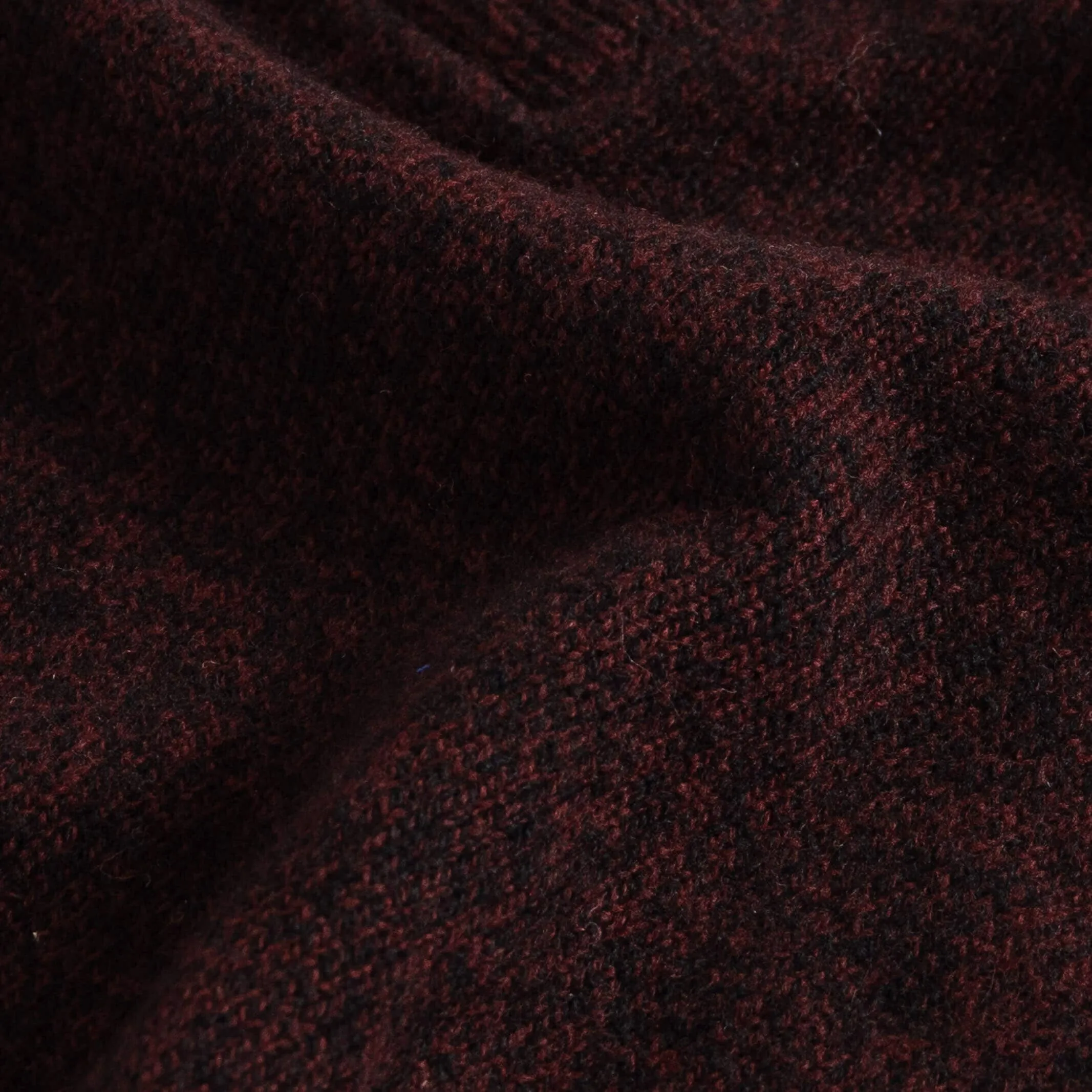 The Dark Burgundy Brewer Mock Neck Sweater