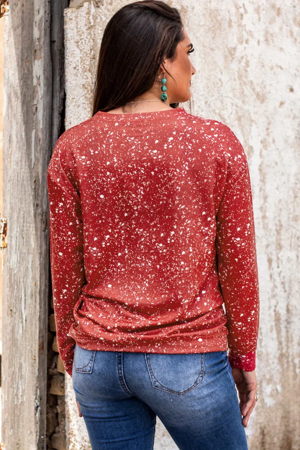 THE SUN COMES UP Graphic Tie-dye Sweatshirt