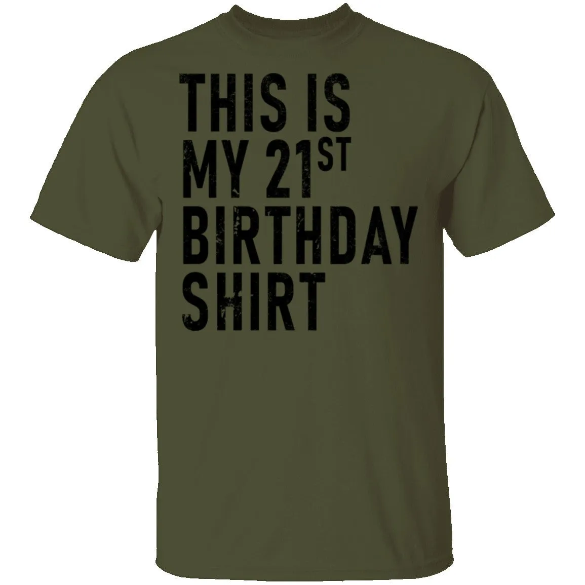 This Is My 21th Birthday Shirt T-Shirt