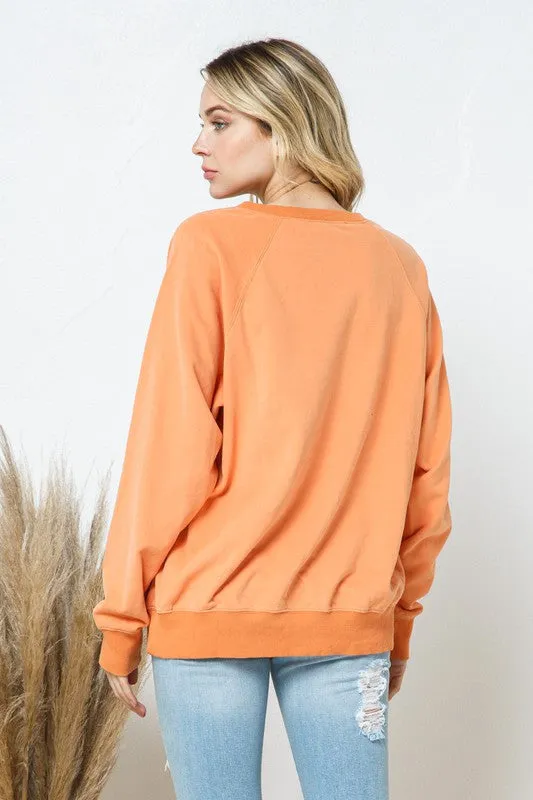 Tiger Studded Star Graphic Sweatshirt