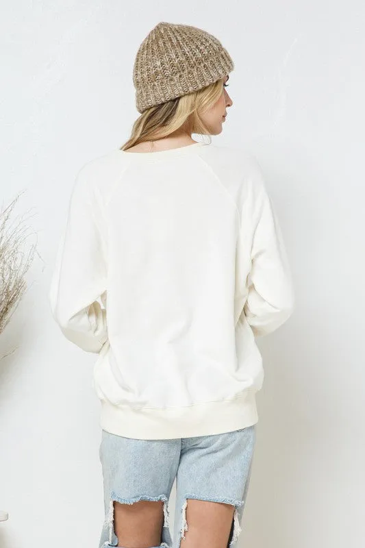 Tiger Studded Star Graphic Sweatshirt