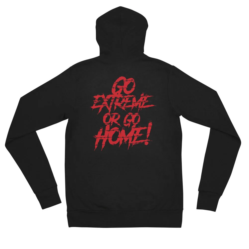 TNT Extreme Wrestling GO EXTREME Unisex zip hoodie
