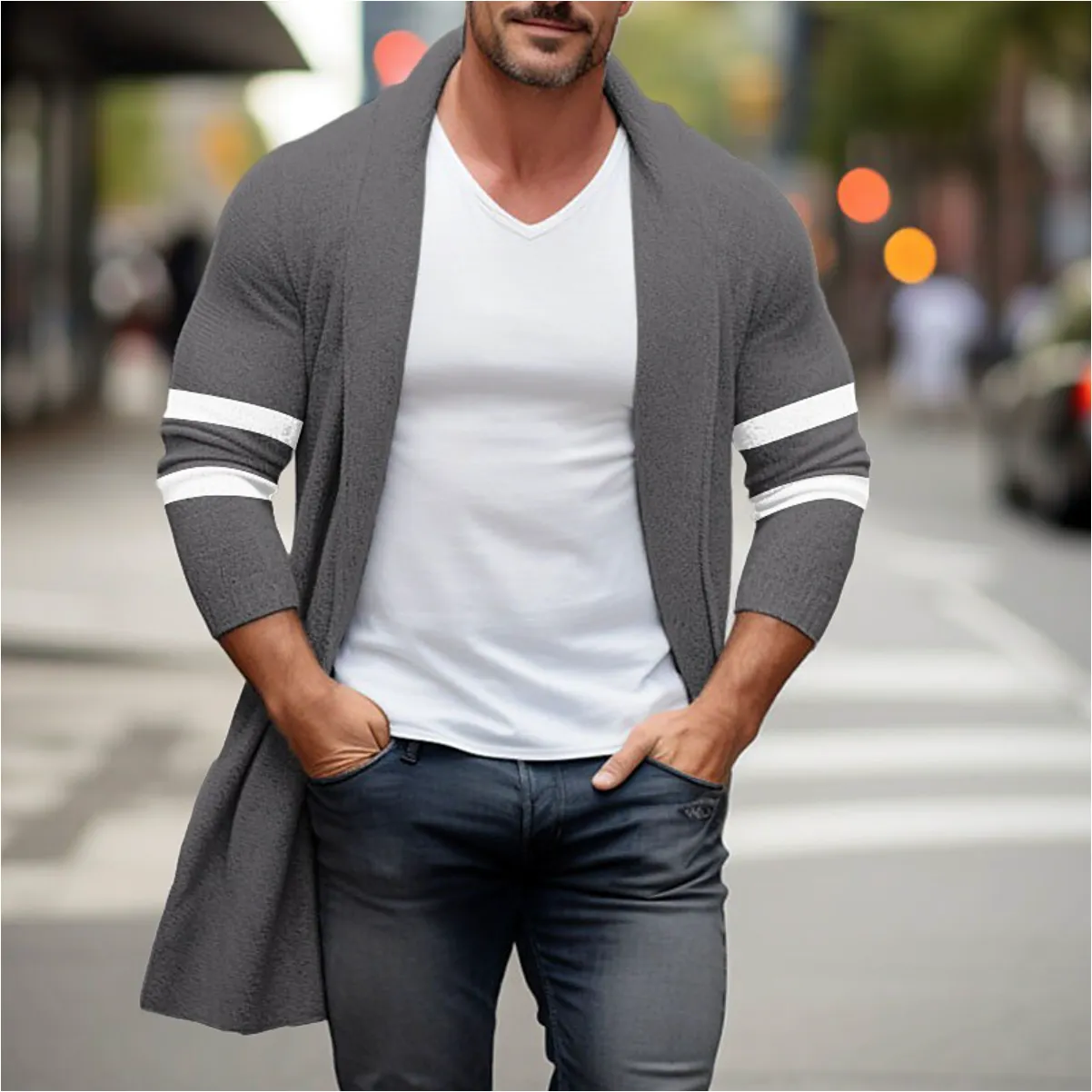 Tony | Long Cardigan for Men