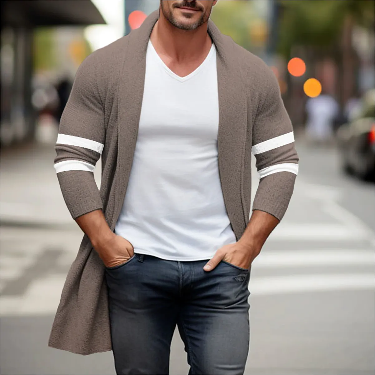 Tony | Long Cardigan for Men
