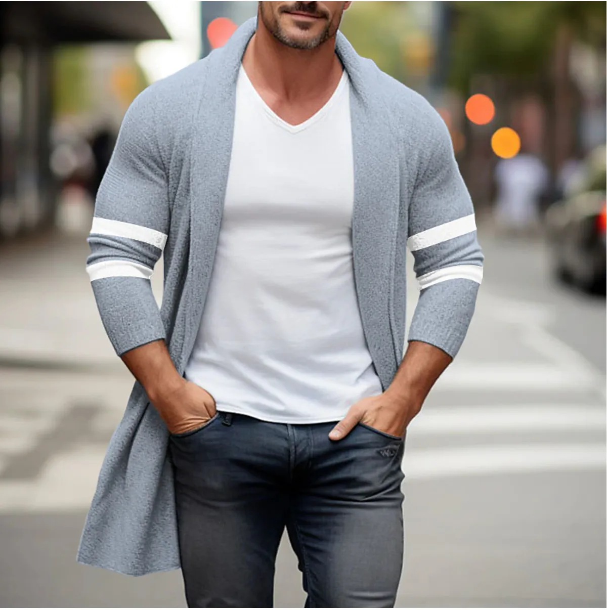 Tony | Long Cardigan for Men