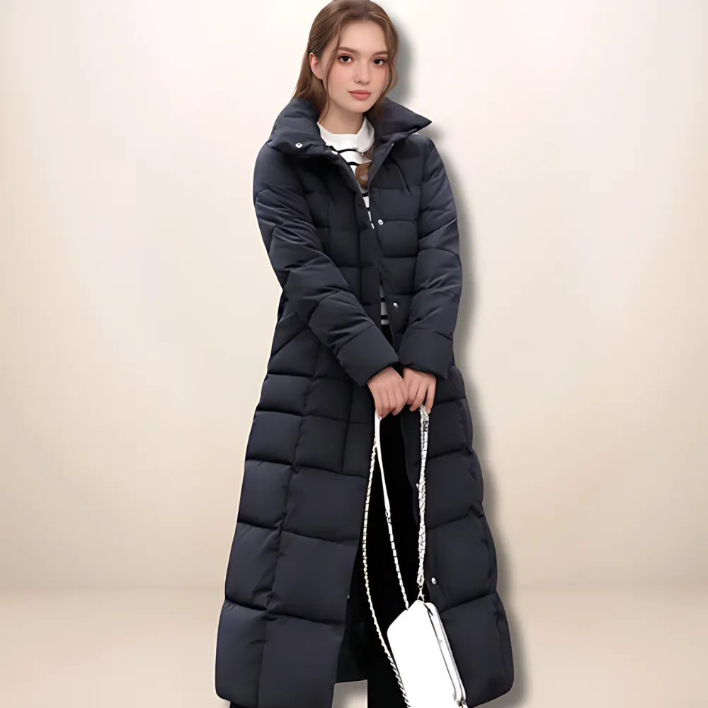 Ultraleichter Winter-Trenchcoat Weiß – Mila