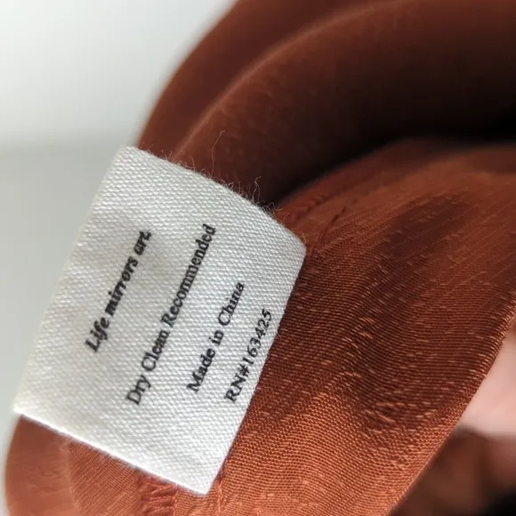 Untitled in Motion Silk Pajamas Women's Medium Rust Pants