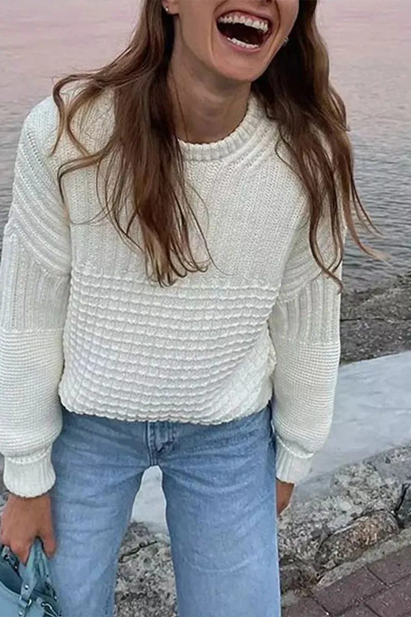 UR3339 Sweater and Knit Shorts Set
