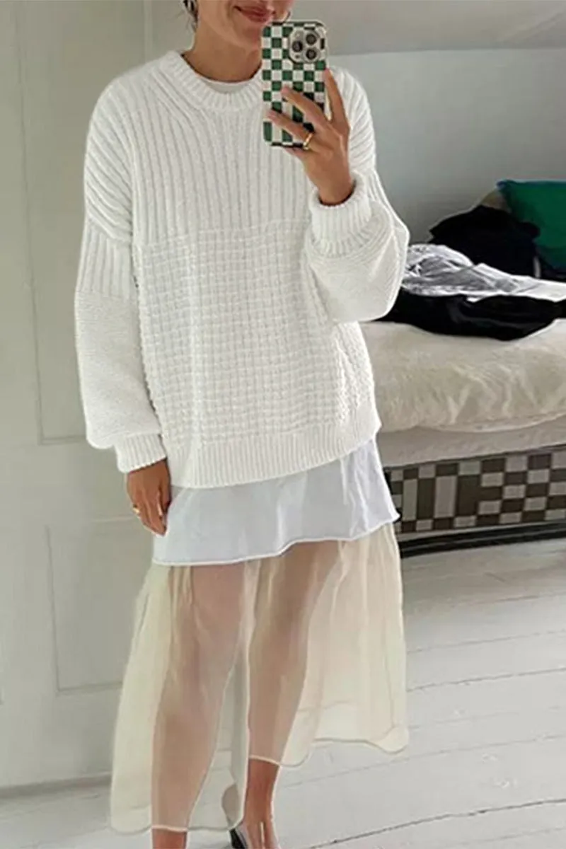 UR3339 Sweater and Knit Shorts Set