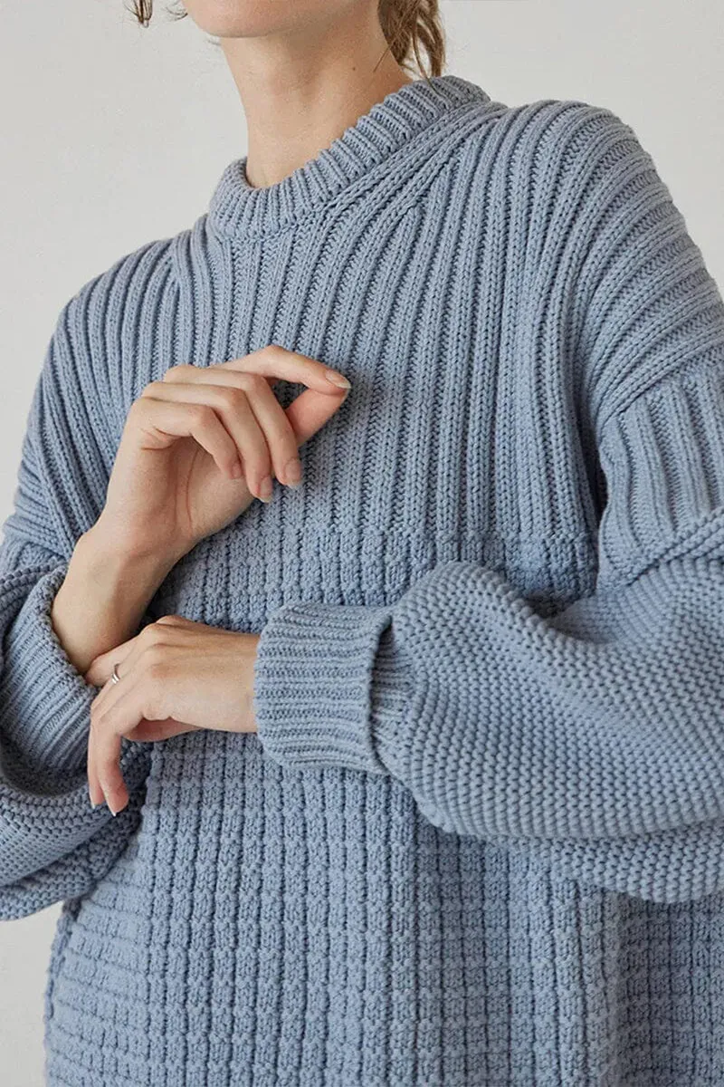 UR3339 Sweater and Knit Shorts Set
