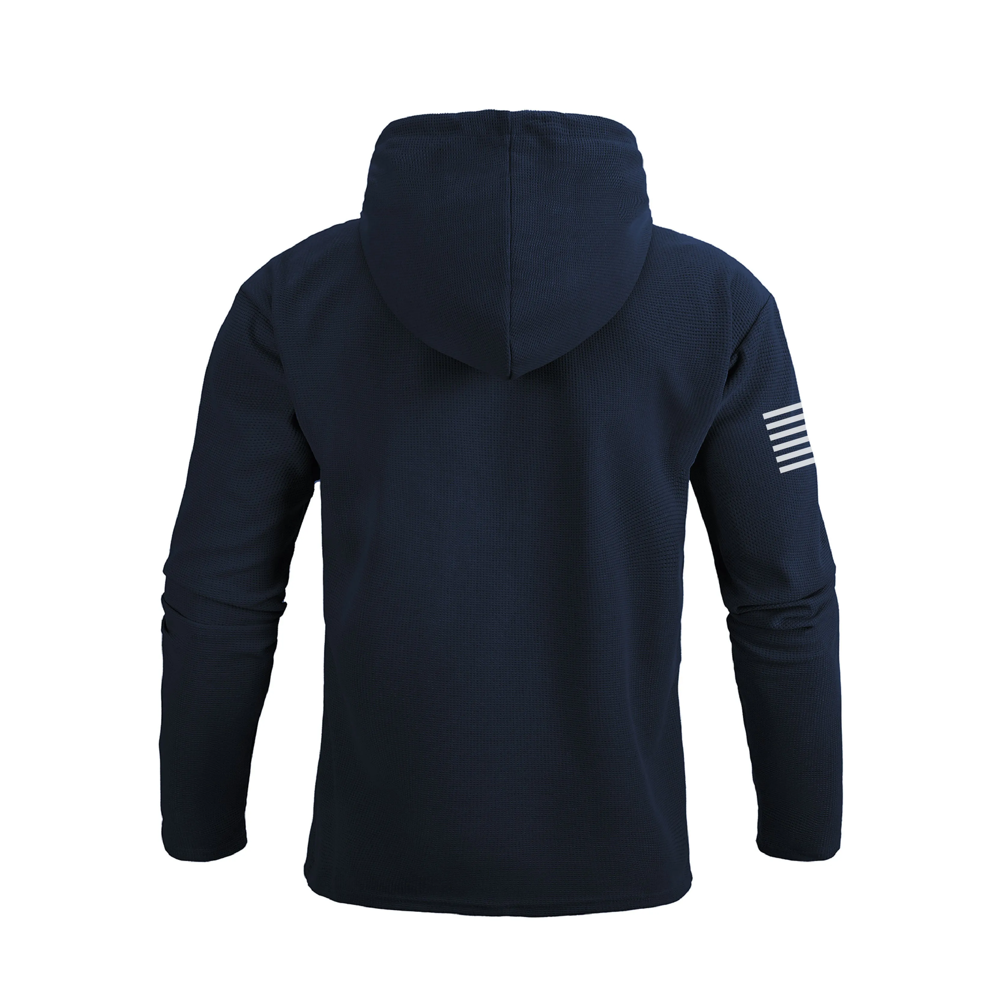 USA FLAG POCKET WAFFLE GRAPHIC HOODIE