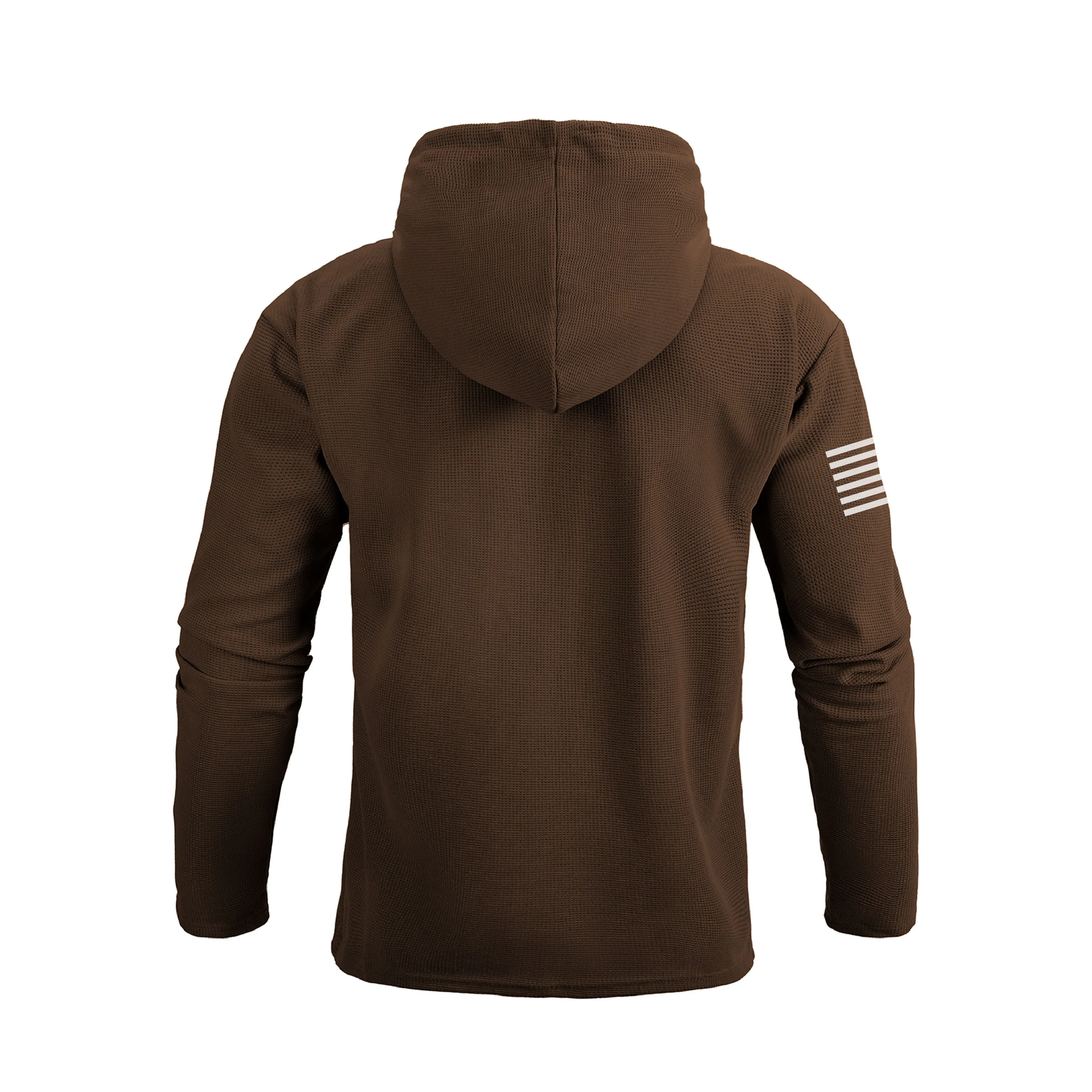 USA FLAG POCKET WAFFLE GRAPHIC HOODIE