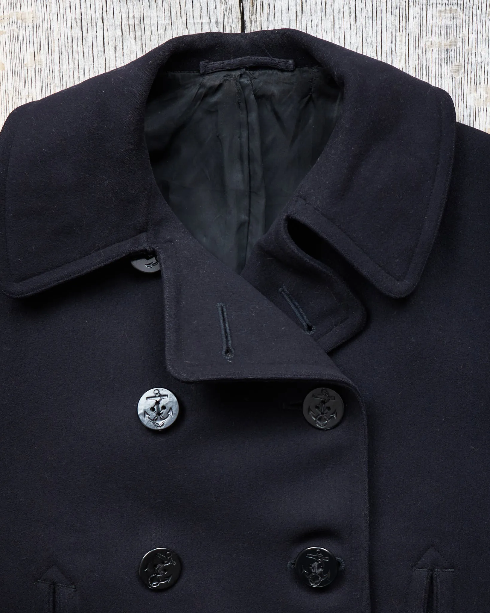 Vintage Original 40/50s WWll USN Wool Pea Coat (M)