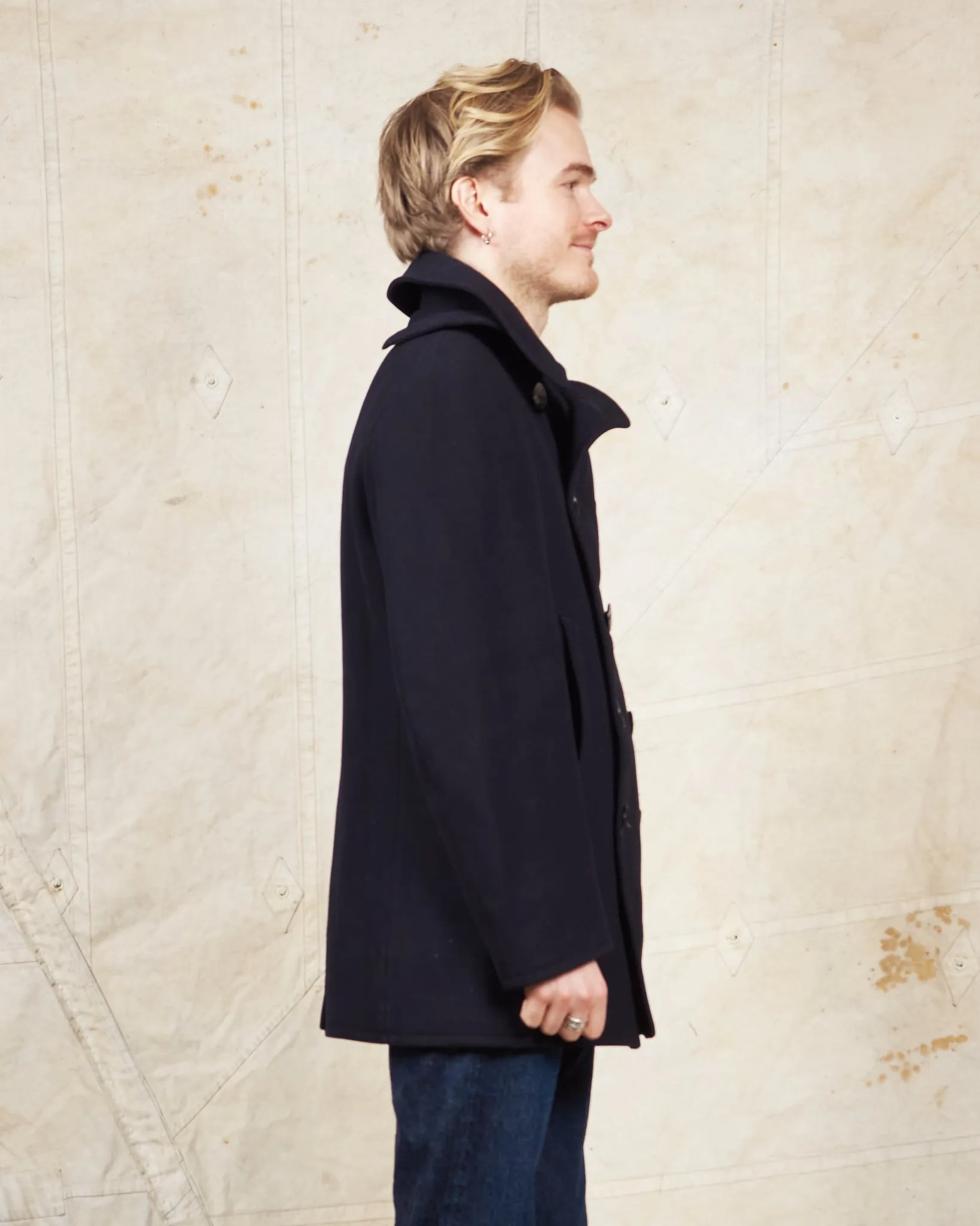 Vintage Original 40/50s WWll USN Wool Pea Coat (M)