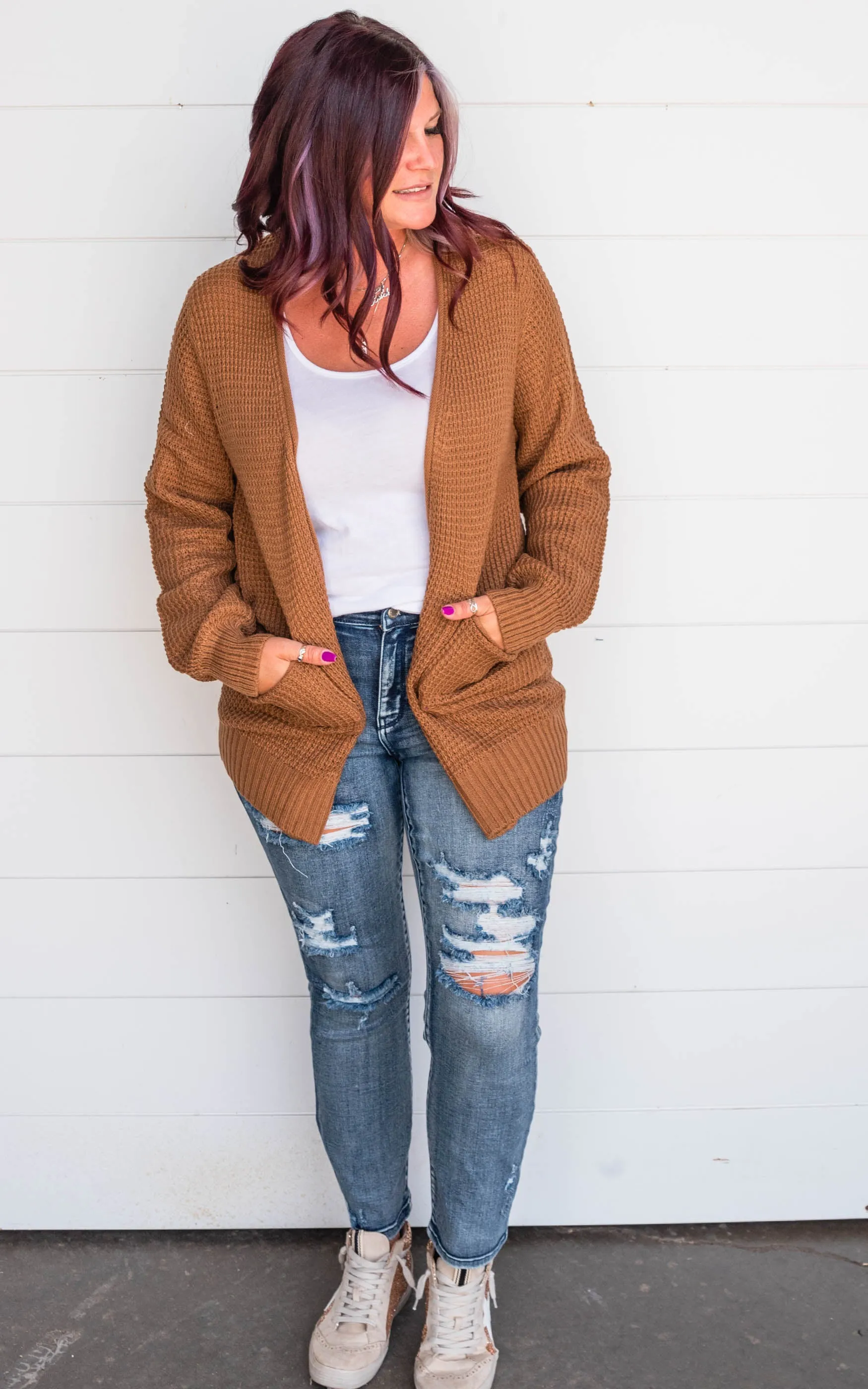 Waffle Knit Cardigan - Part 2 - Final Sale