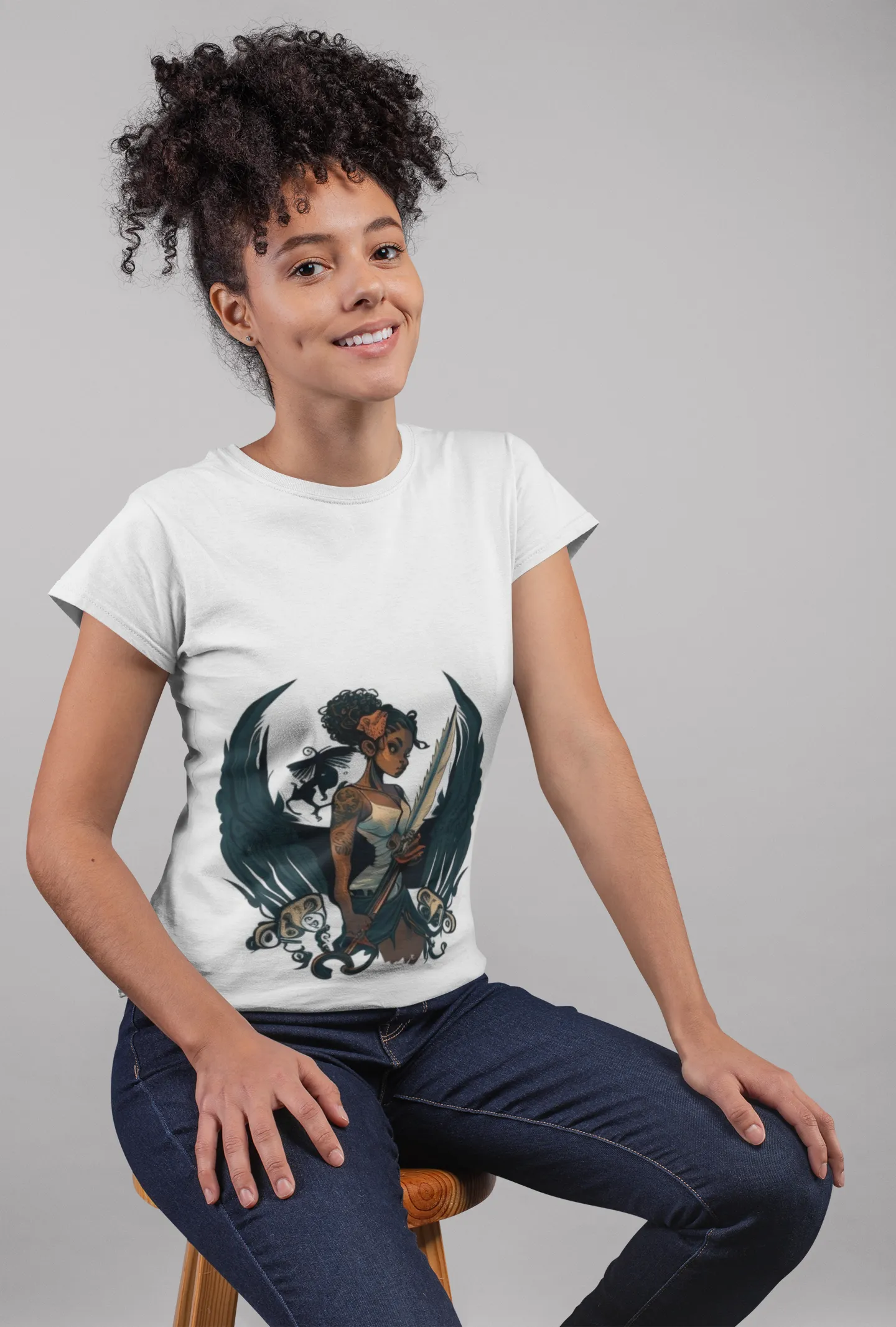 War angels graphic Prints Hoodies - T shirts