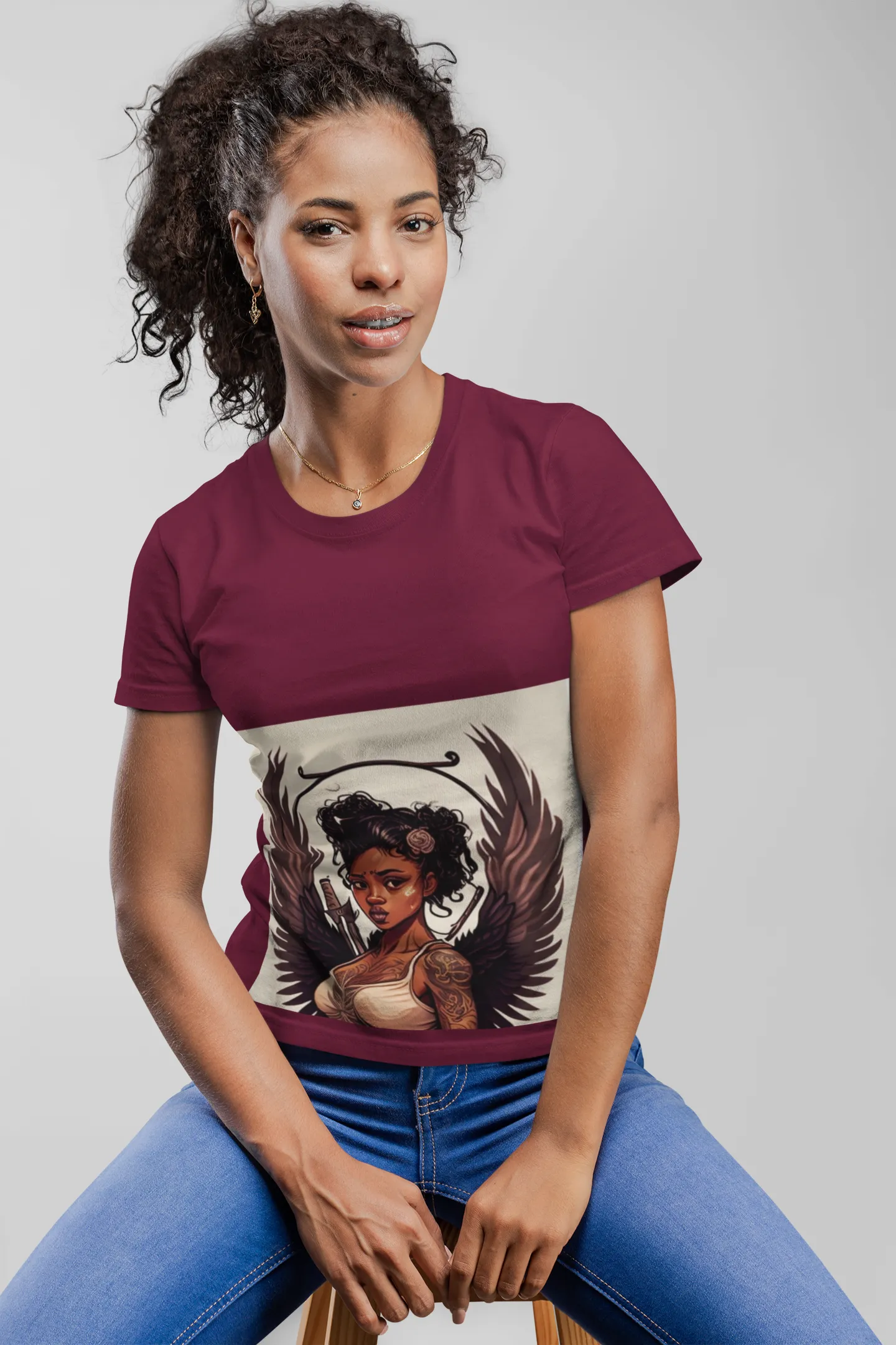 War angels graphic Prints Hoodies - T shirts