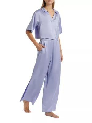 Washable Silk High Rise Pant Set