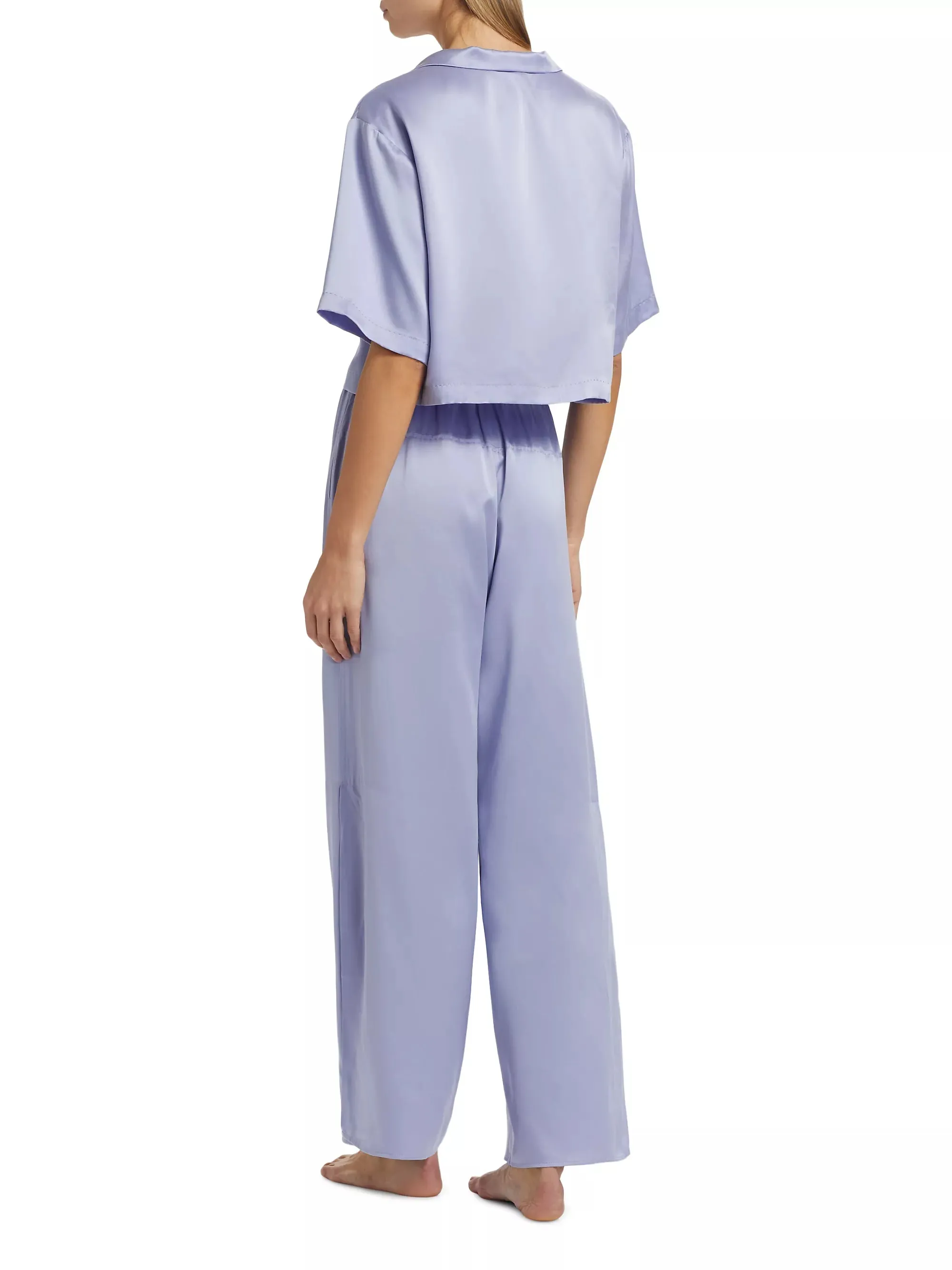 Washable Silk High Rise Pant Set