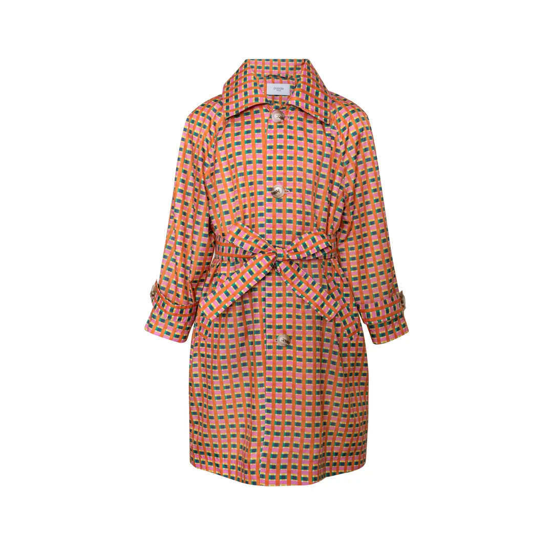 Water Repelllent Trench Coat Falter, Orange