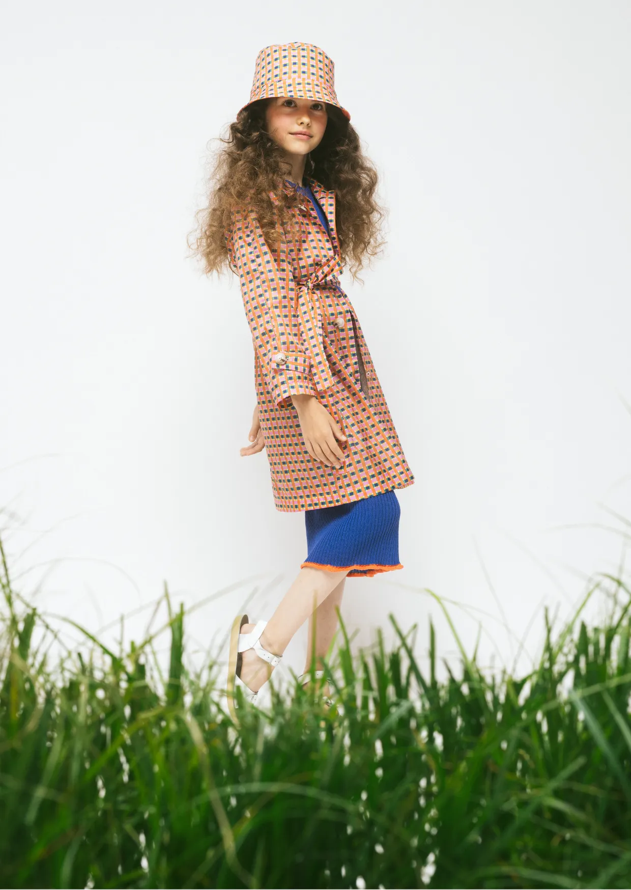 Water Repelllent Trench Coat Falter, Orange
