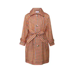 Water Repelllent Trench Coat Falter, Orange