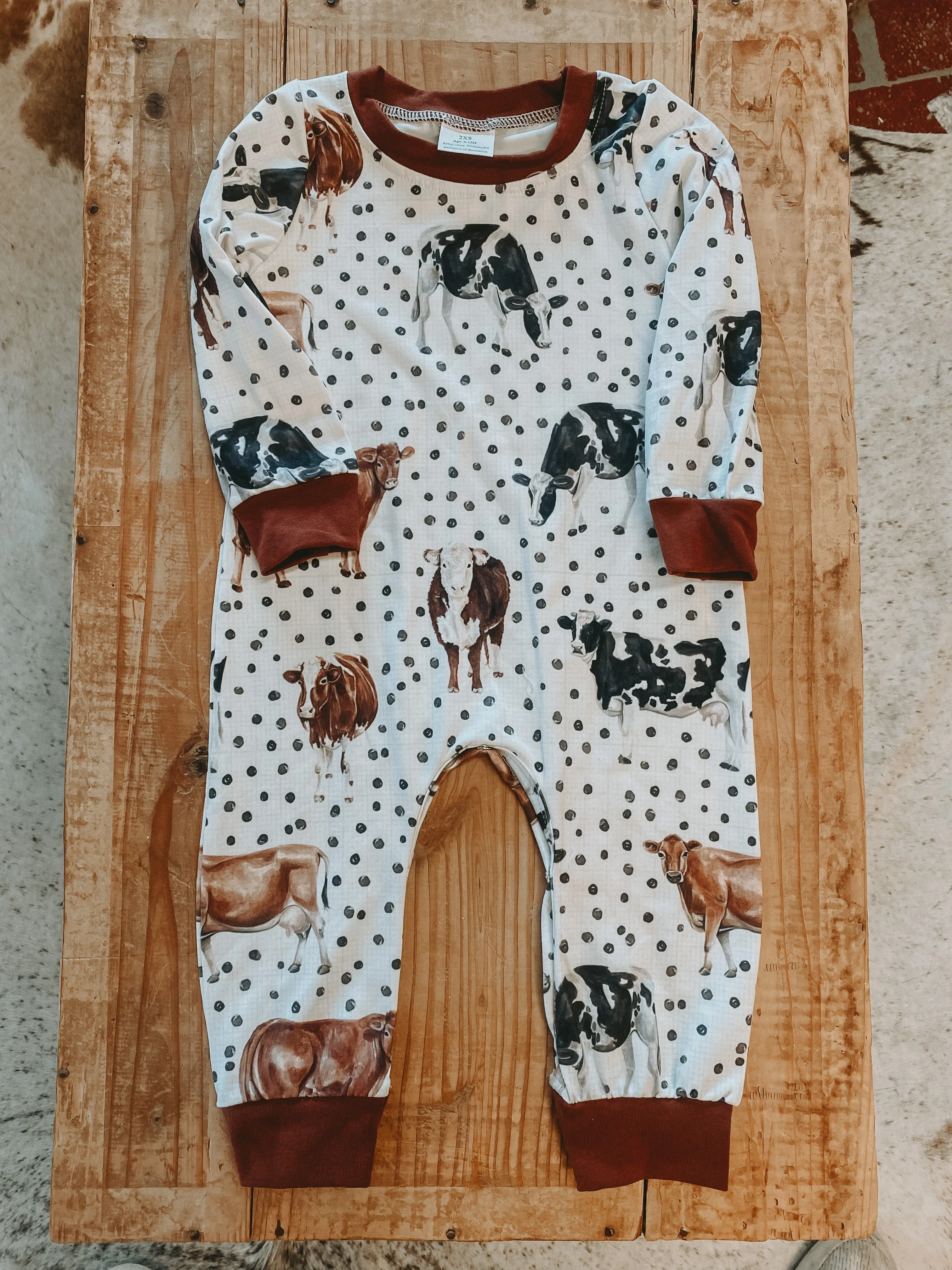 Western Cow Pajamas