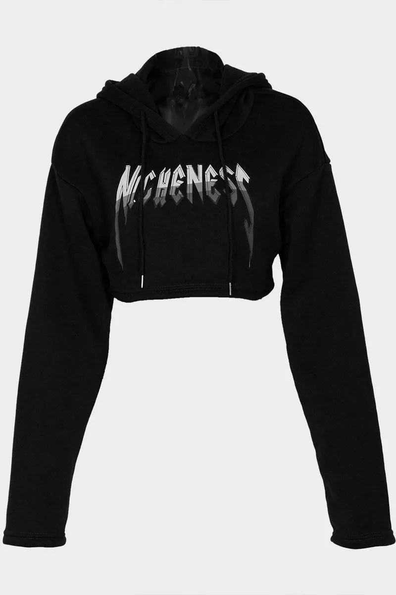 WH0392 Hoodie Crop Sweatshirt