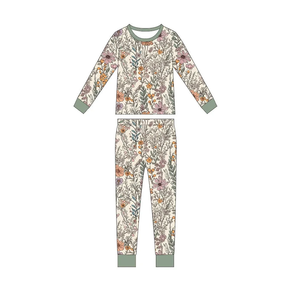 Wildflower Garden Floral Two-Piece Pajama Set