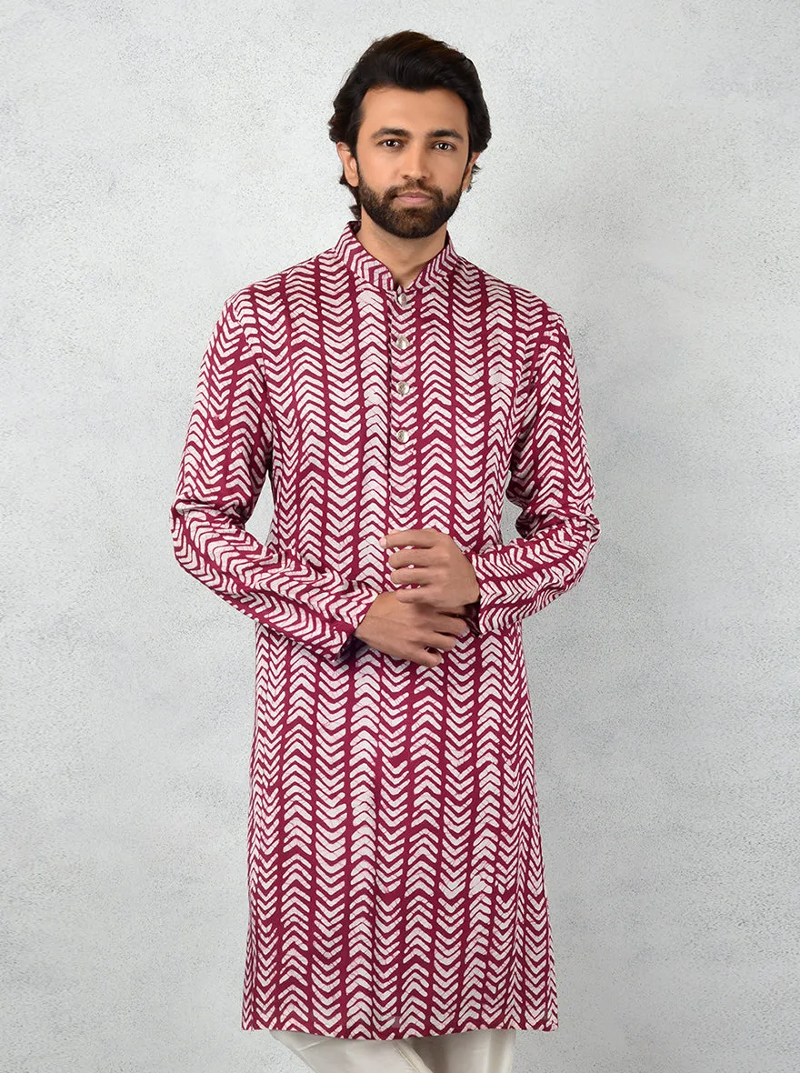 Wine Kurta Set | TULA