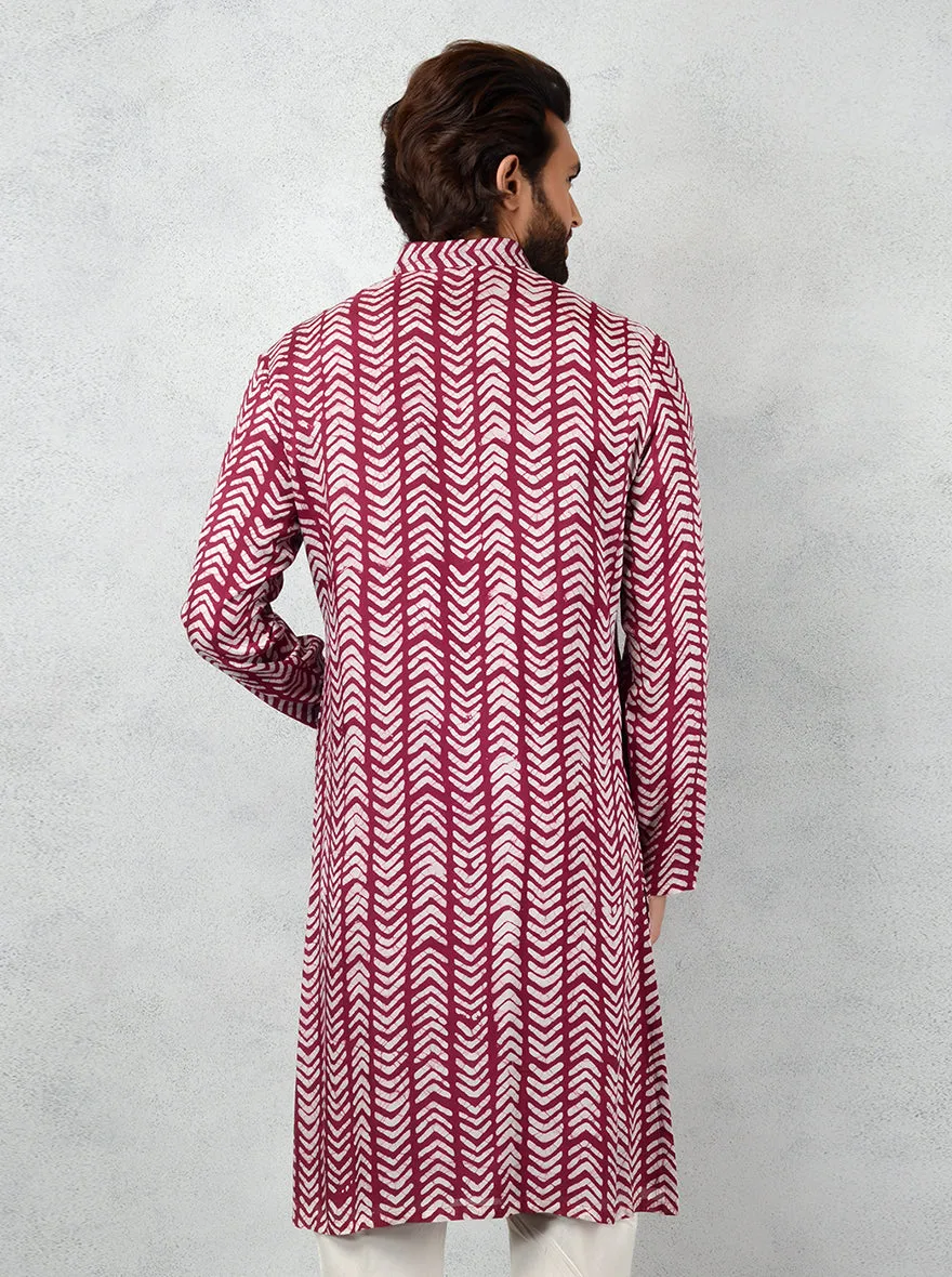 Wine Kurta Set | TULA