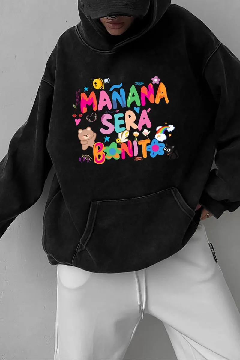 WJ0383 Oversized Hoodie Sweatshirt