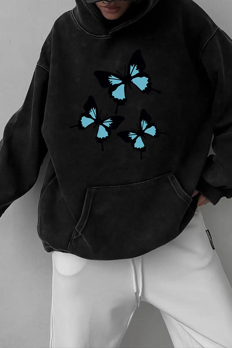 WJ0383 Oversized Hoodie Sweatshirt
